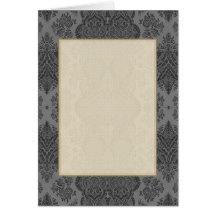 Vintage de encaje floral en gris felicitacion 