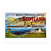 Vintage de Escocia Glasgow de los vapores de Royal Postales