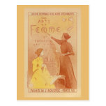 Vintage de la exposición del arte de las mujeres f postales