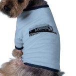 vintage de la locomotora del tren del vapor camisetas de perrito