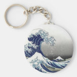 Vintage de PixDezines, gran onda, 葛飾北斎の神奈川沖浪 de Ho Llaveros
