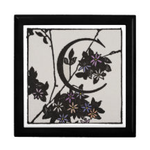 Vintage decorativo del diseño floral del casquillo cajas de recuerdo