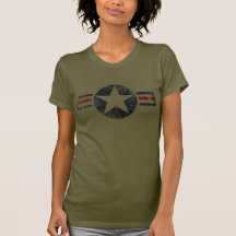 Vintage del cuerpo de aire del ejército camisetas