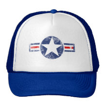 Vintage del cuerpo de aire del ejército gorras de camionero