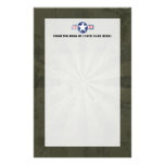 Vintage del cuerpo de aire del ejército papelería