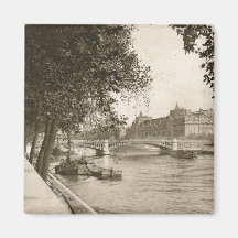 Vintage del Sena, París, Francia Iman