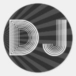 vintage DJ Pegatinas