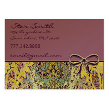 Vintage floral Paisley de Swirly Tarjeta De Negocio