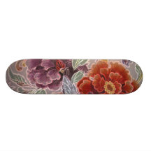 Vintage floral tablas de patinar
