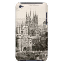 Vintage gótico del chapitel del castillo de España Barely There iPod Cobertura
