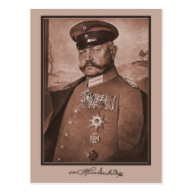 Vintage Hindenburg, decoraciones, autógrafo Postal