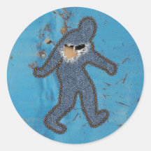 Vintage ido de Squatchin Etiquetas