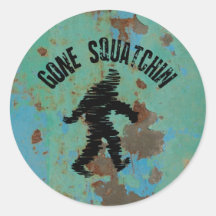 Vintage ido de Squatchin Pegatina