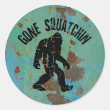 Vintage ido de Squatchin Pegatina