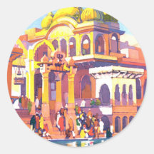 Vintage la India Pegatina