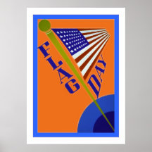 Vintage los E.E.U.U. del ~ del día de la bandera Posters