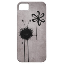Vintage malvado del insecto de la flor iPhone 5 Case-Mate cárcasas