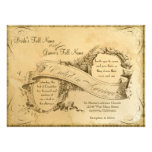 Vintage manchado té que casa 1 - la invitación inv
