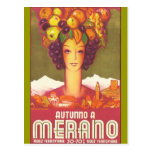 Vintage Marano, arte del poster del viaje de Itali Tarjetas Postales
