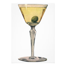 Vintage Martini Comunicado Personalizado