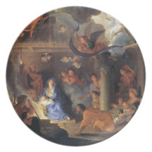 Vintage: Navidad - Plato De Comida
