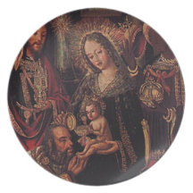 Vintage: Navidad - Plato De Comida