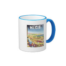 Vintage Niza Francia Tazas De Café