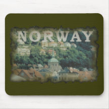 Vintage Noruega Alfombrilla De Ratón