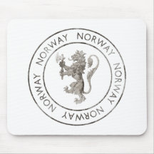 Vintage Noruega Alfombrilla De Ratones