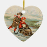 Vintage nuestro primer ornamento del navidad ornato
