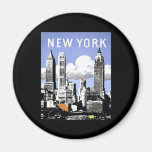 Vintage Nueva York Imán De Nevera