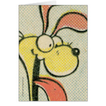 Vintage Odie, tarjeta