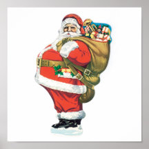 Vintage Papá Noel Impresiones