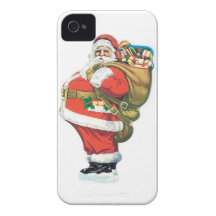 Vintage Papá Noel iPhone 4 Protector