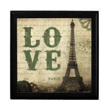 Vintage París Caja De Joyas
