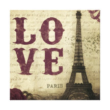 Vintage París Lona Estirada Galerías