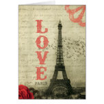 Vintage París Tarjeton