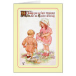 Vintage Pascua Felicitacion