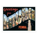 Vintage Pittsburgh Pennsylvania Tarjeta Postal