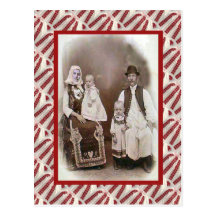Vintage, postal, día 1894 del bautizo