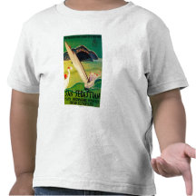 Vintage PosterEurope de San Sebastián Camisetas