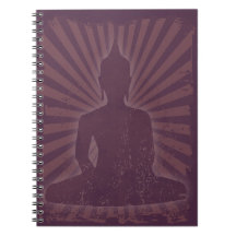 vintage púrpura Buda Libreta