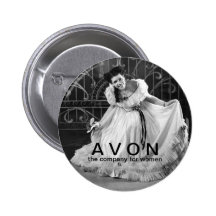 Vintage que mira el botón de la belleza de AVON Pins