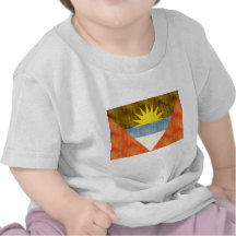 Vintage retro Antigua y bandera de Barbuda Camiseta