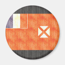 Vintage retro Wallis y bandera de Futuna Imán De Frigorífico