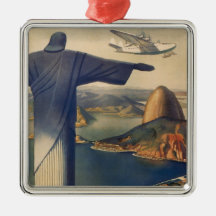 Vintage Río de Janeiro, Cristo la estatua del rede Ornamentos De Reyes