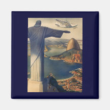 Vintage Río de Janeiro, Cristo la estatua del rede Iman De Frigorífico