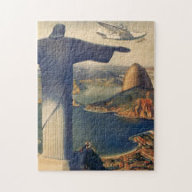 Vintage Río de Janeiro, Cristo la estatua del rede Puzzles
