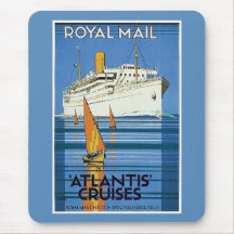 Vintage Royal Mail: La Atlántida cruza " Alfombrilla De Ratones