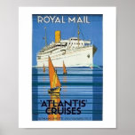 Vintage Royal Mail: La Atlántida cruza " Impresiones